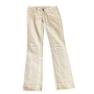 CAbi Lou Lou‎ Cafe Au Lait Straight Leg Jeans Sz 4 #281H